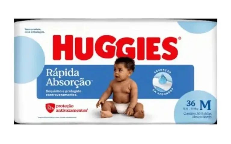 Fralda HUGGIES Rápida Absorção 36 M