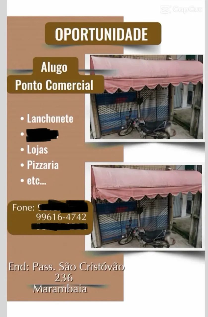 Ponto comercial, 56 metros quadrados na Marambaia.