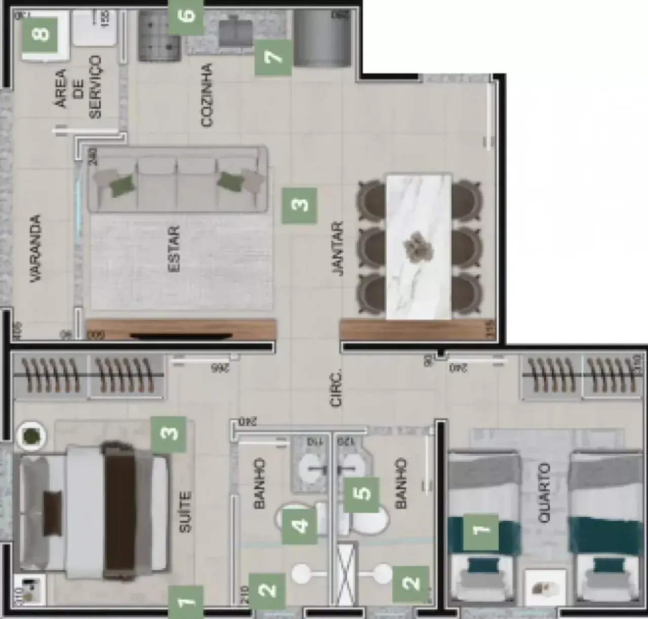 PLANTA 50m²