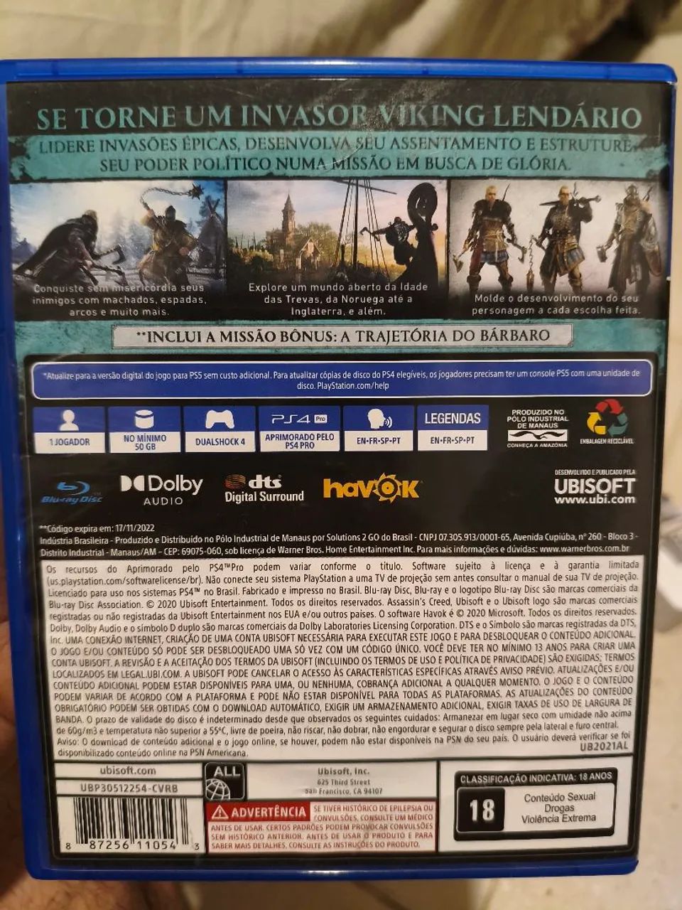 Jogo de ps4 Assassins Creed Valhalla - Foto 2