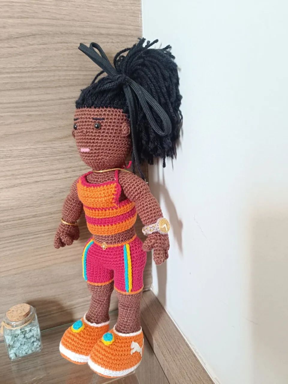 Boneca preta rera crochê  - Foto 2