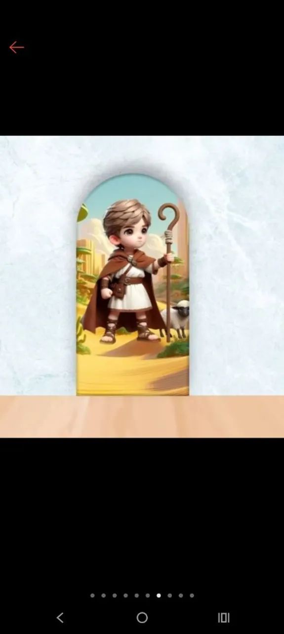 Painel de aniversário, tema:Rei Davi 