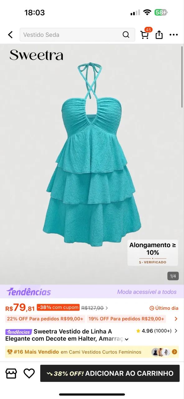 Vestido de amarração  - Foto 3