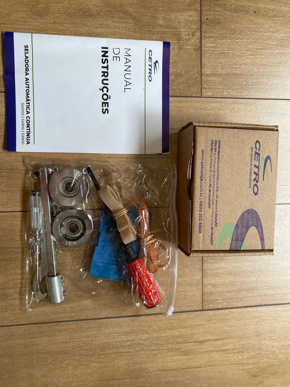 Seladora CETRO SA1000 continua c/ datador e contador + Kit vertical SA1000 c/eixo de 30cm - Foto 5