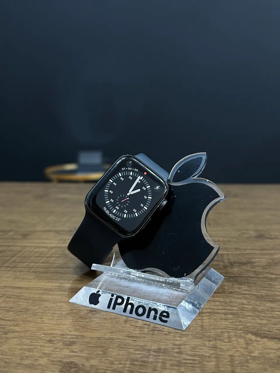 Apple Watch Series 5 44mm preto gps+cllr ótimo funcionamento  - Foto 5