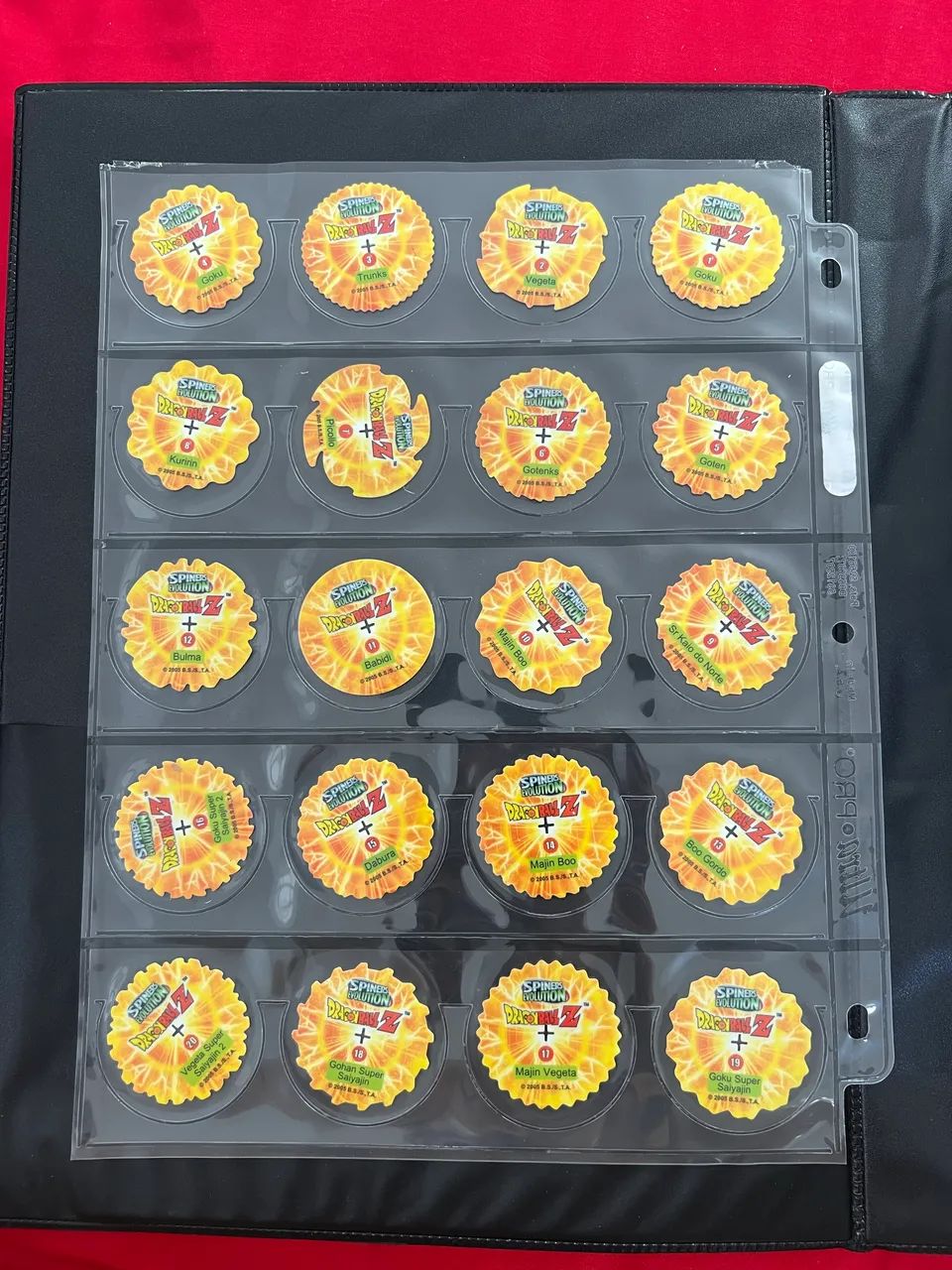 Coleção Dragon Ball Z Spiners Elma Chips 60 tazos  - Foto 4