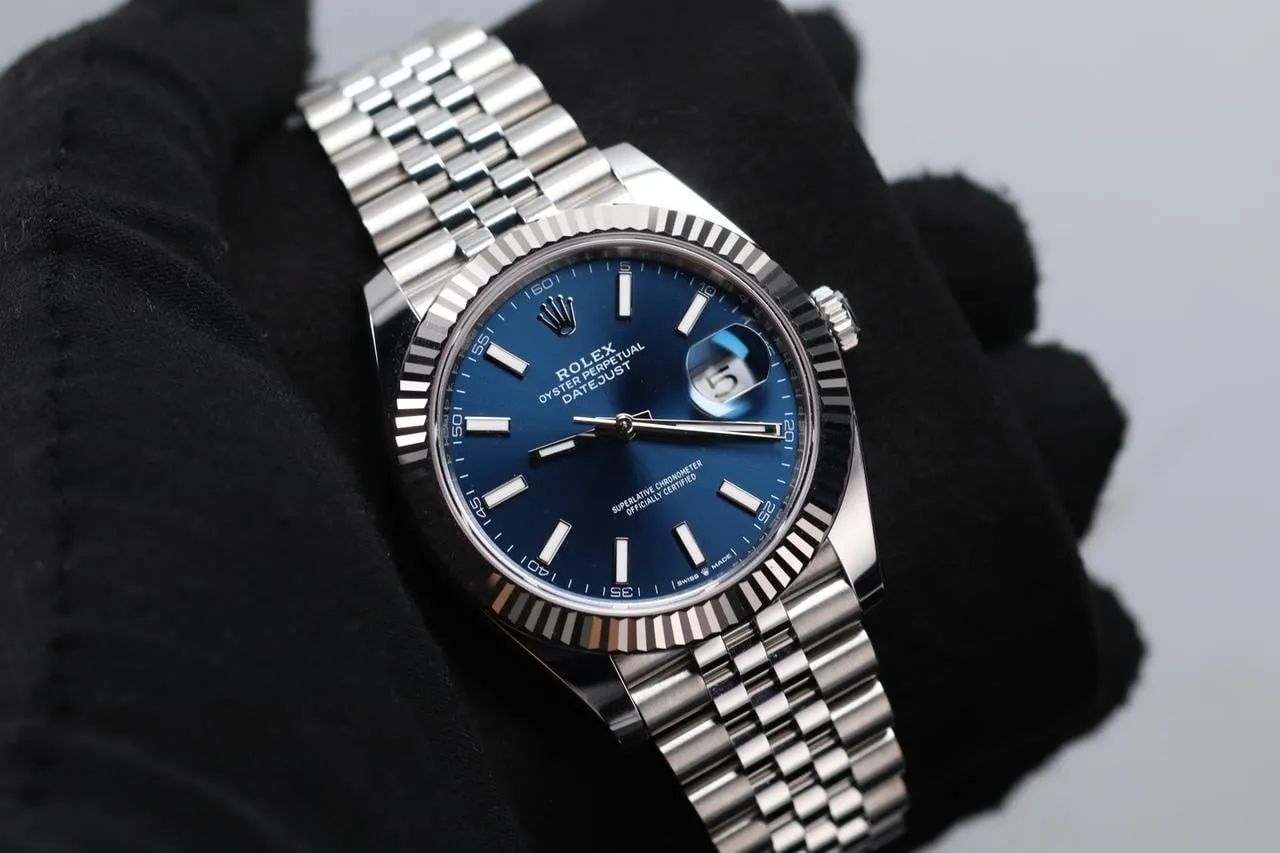 Rolex datejust azul escuro automático novo - Foto 4
