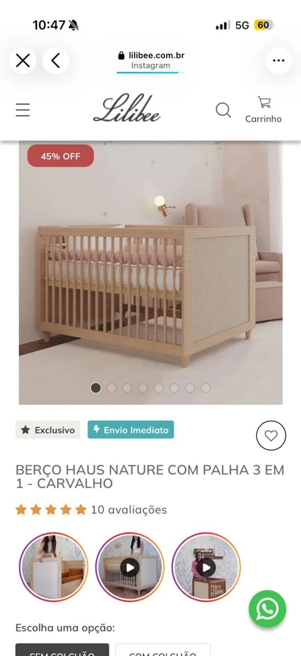 Vendo berço Lilibe  - Foto 4