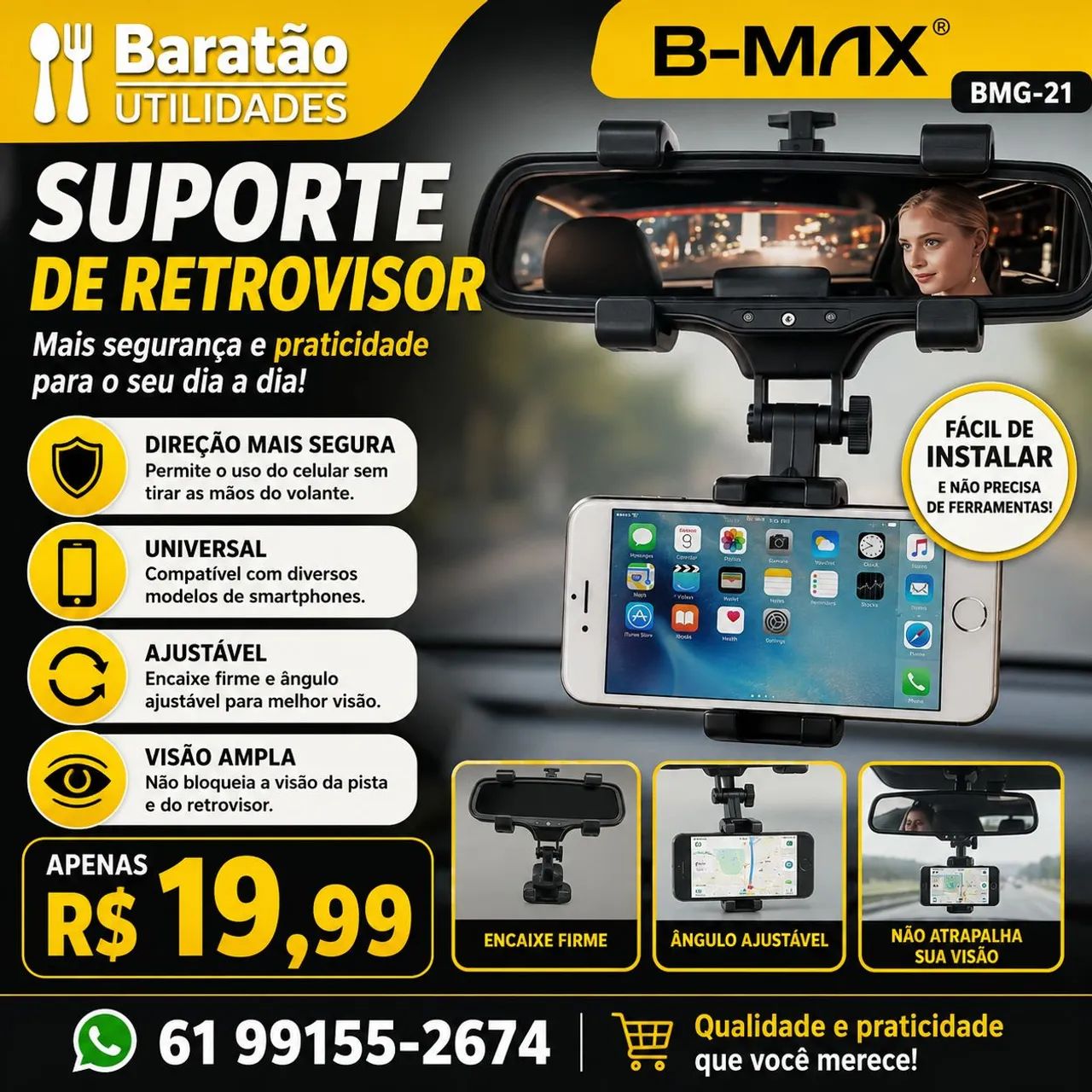 Suporte de Retrovisor 