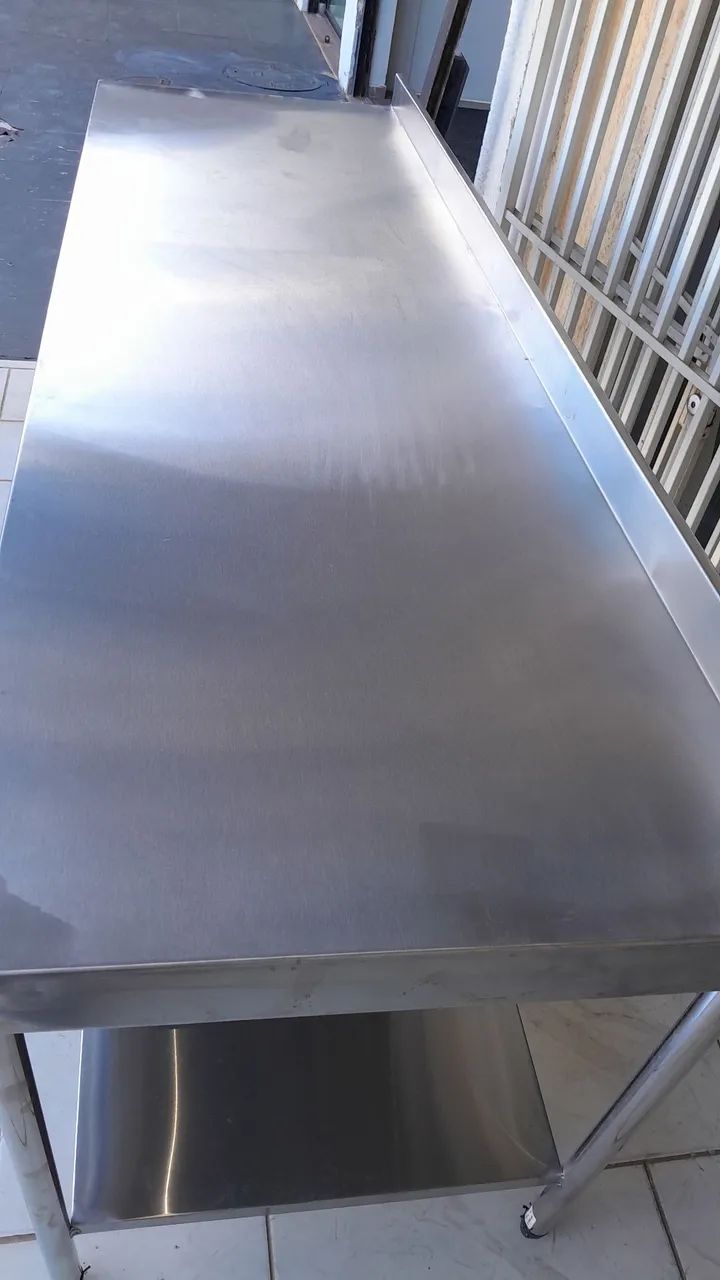 Bancada de inox 220x70  - Foto 3