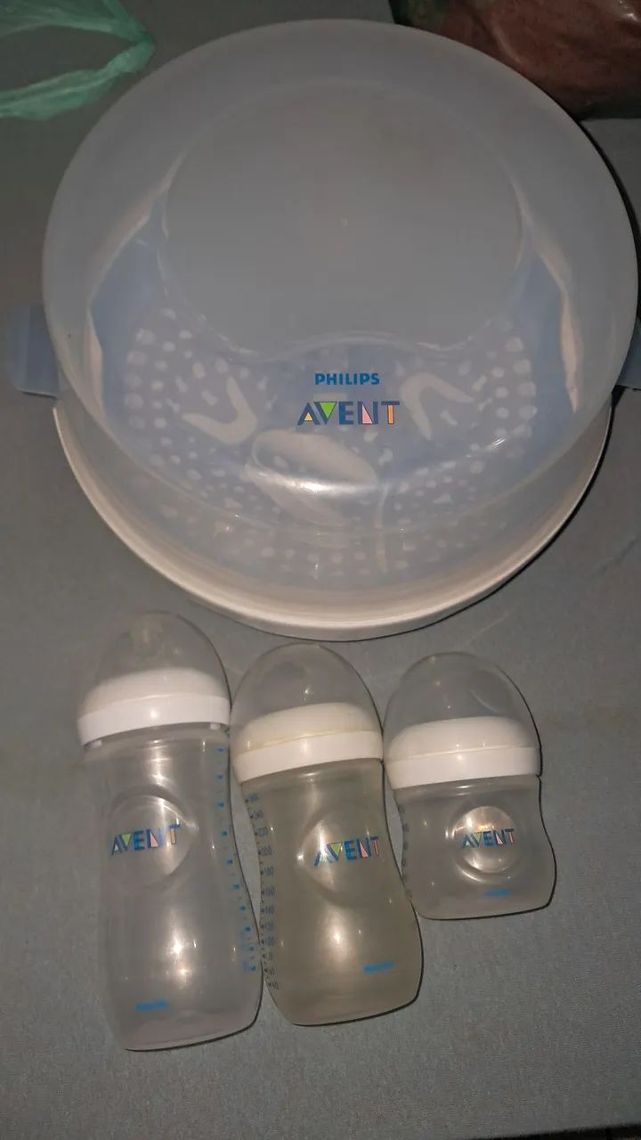 Kit Esterilizador AVENT com mamadeiras