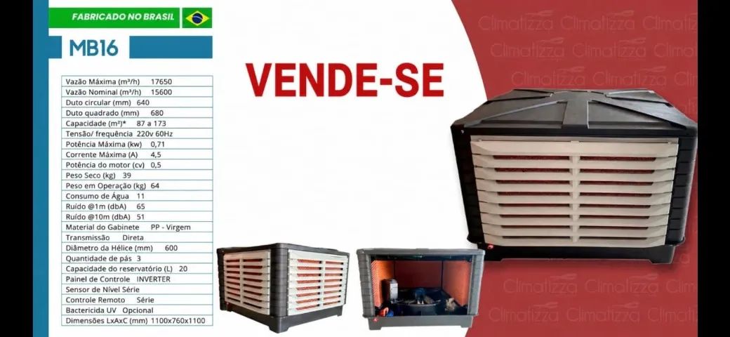 Climatizador Industrial para Loja / Supermercado / Academia  / Farmácia / outros ambientes