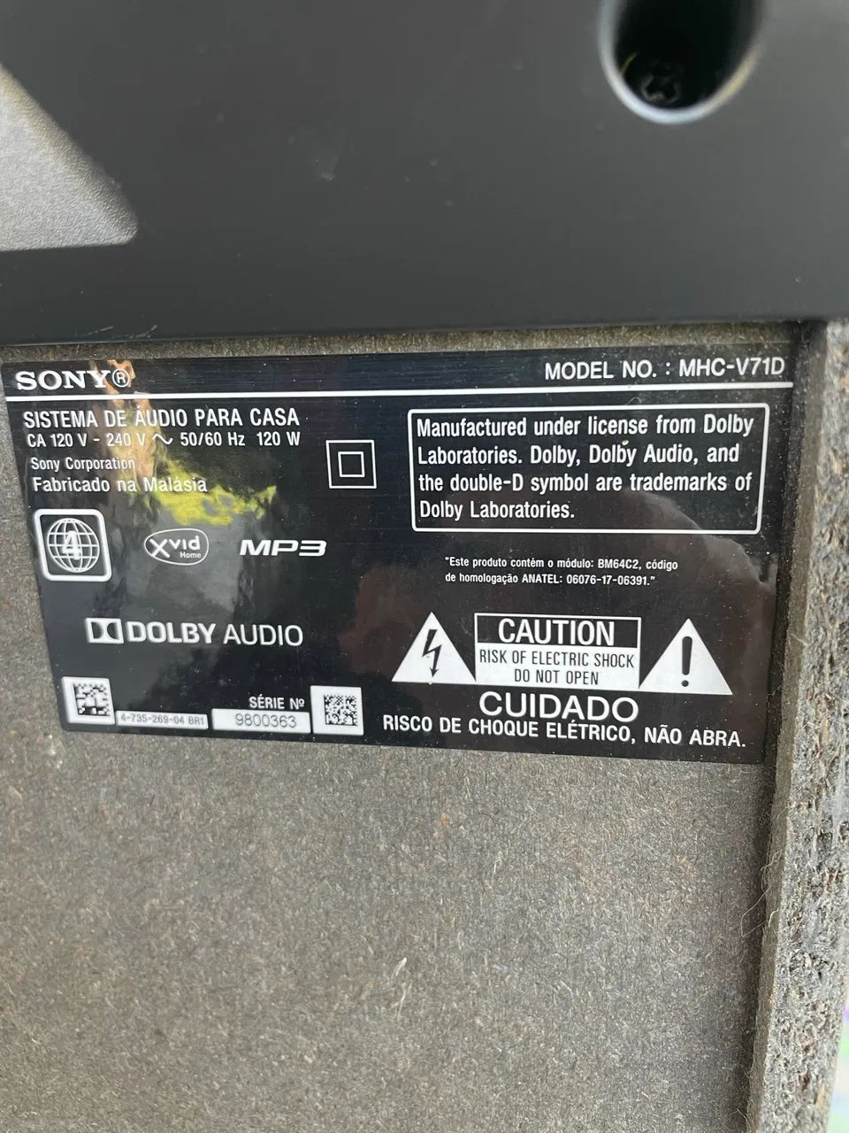 Som Sony MHC-V71D - Foto 5