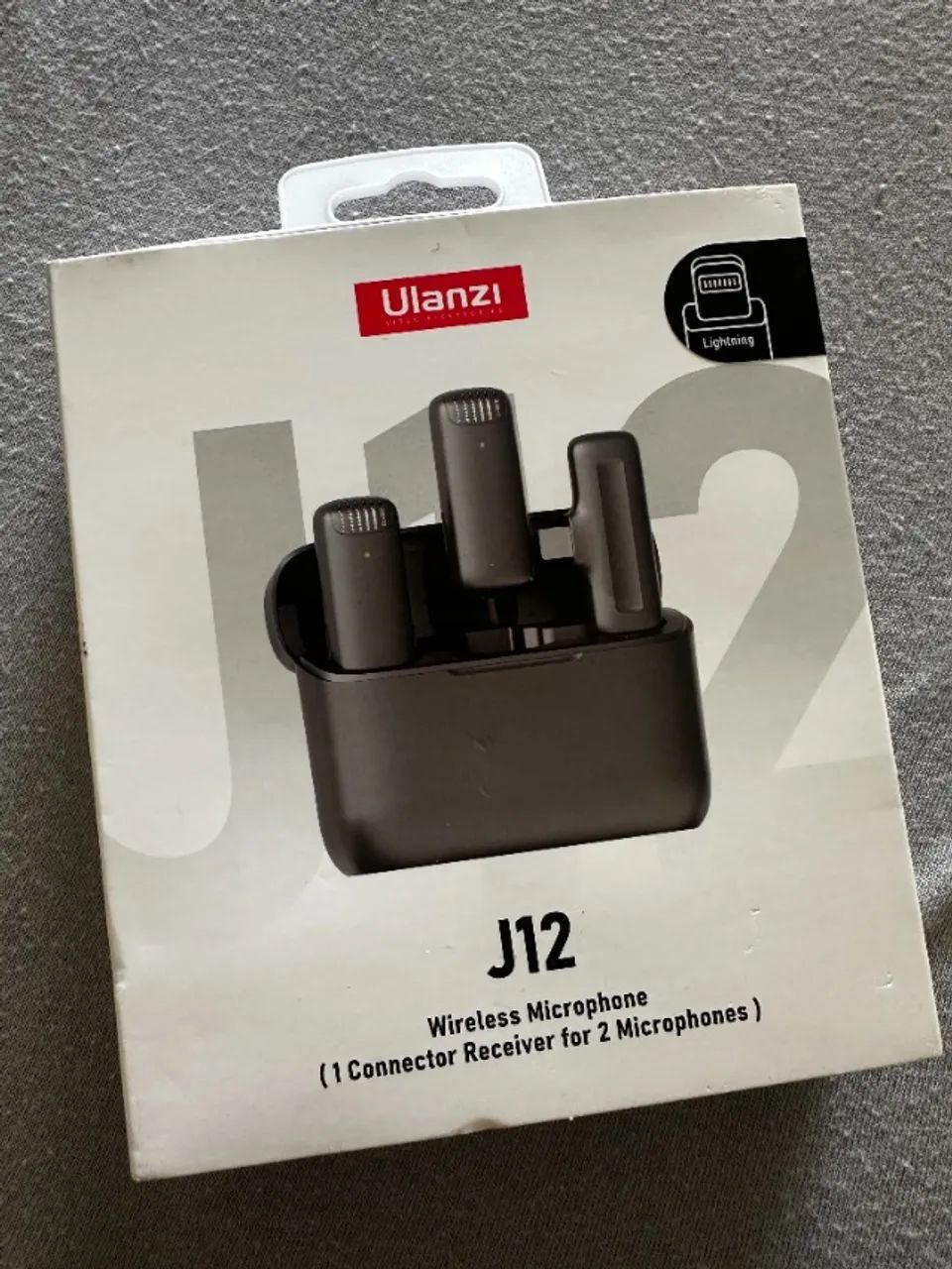 Kit com 2 Microfones Sem Fio Ulanzi J12 Lightning - Foto 2