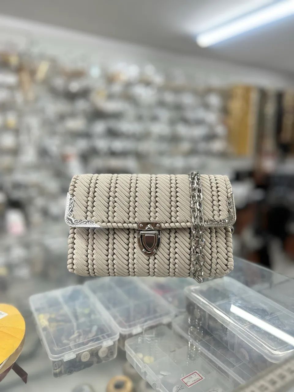 Bolsa em tela  - Foto 3