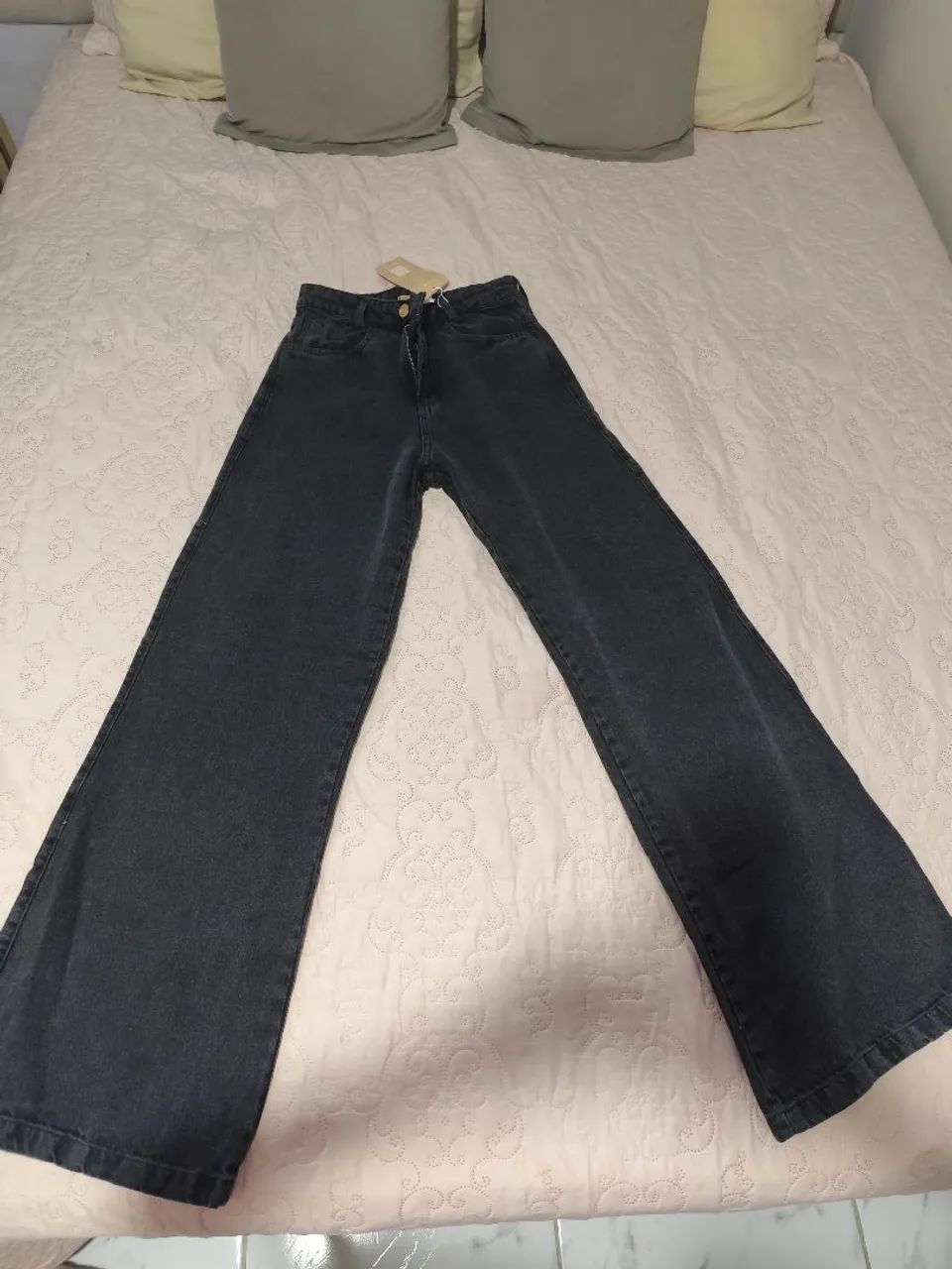 Calça wideleg 