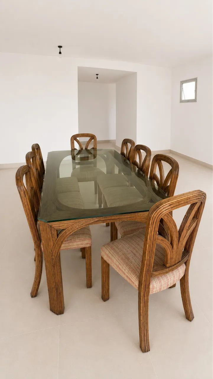 Mesa de Vine com cadeiras 
