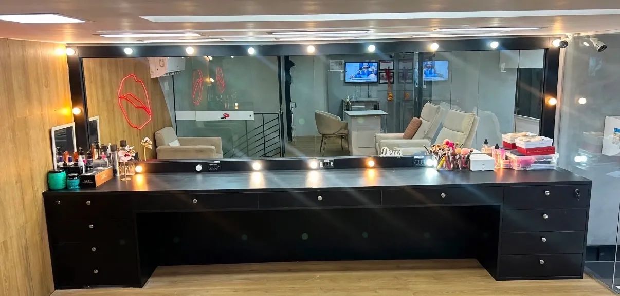 Camarim Completo 3,96 x 0,53 x 0,77m com Espelho