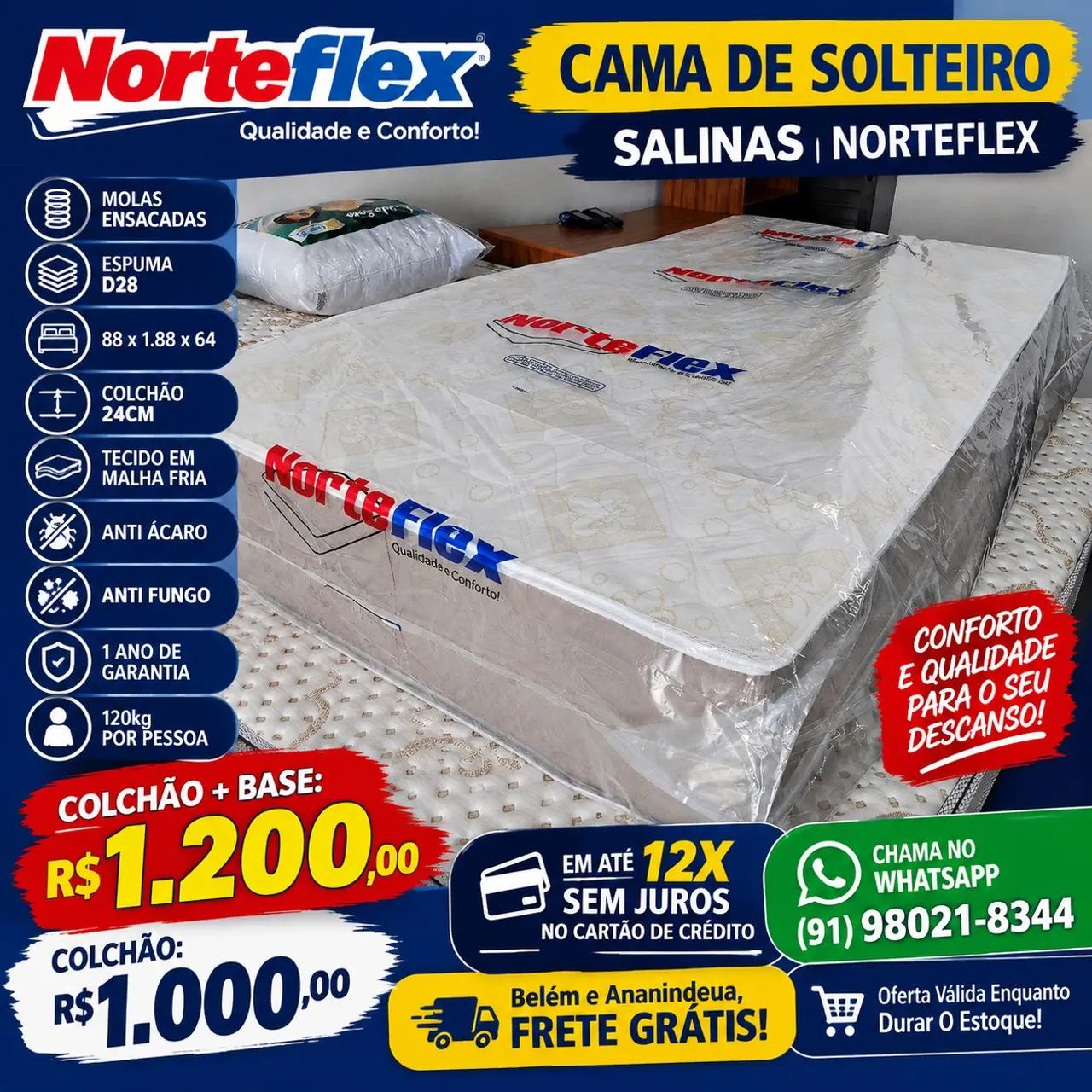 CAMA DE SOLTEIRO 