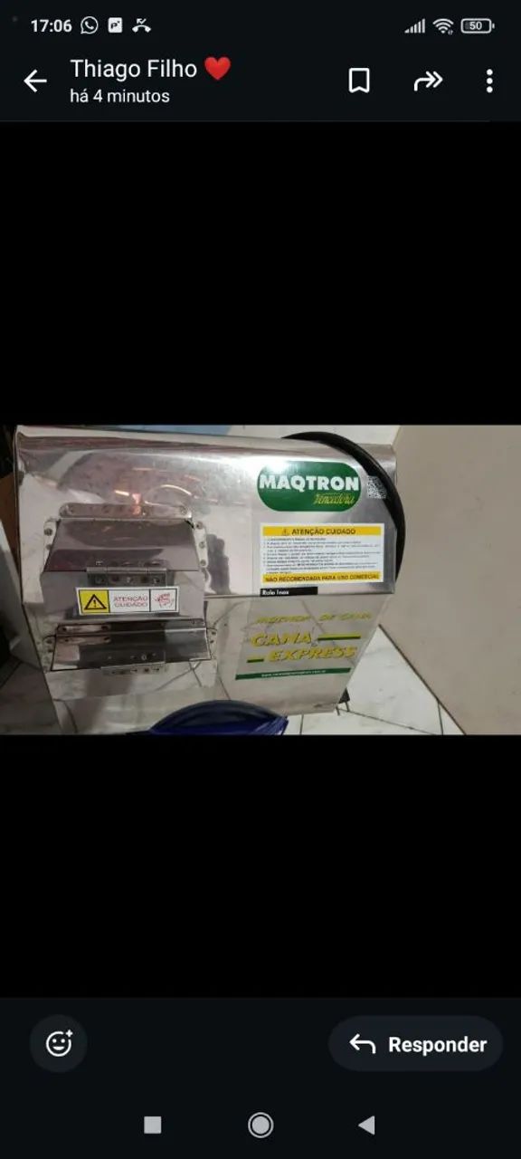 Moenda de caldo de cana 