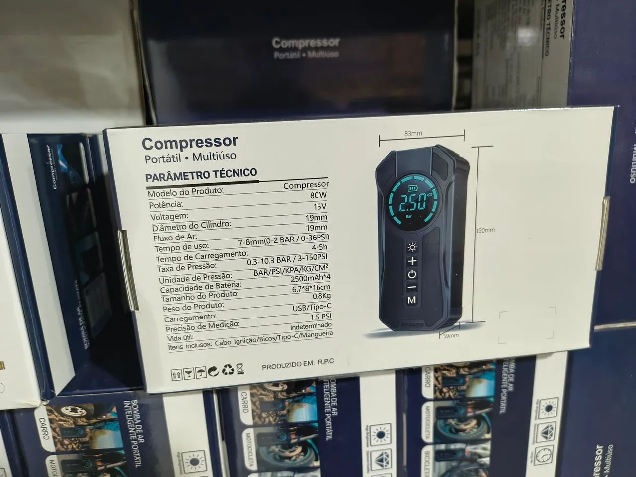 Mini compressor de ar 