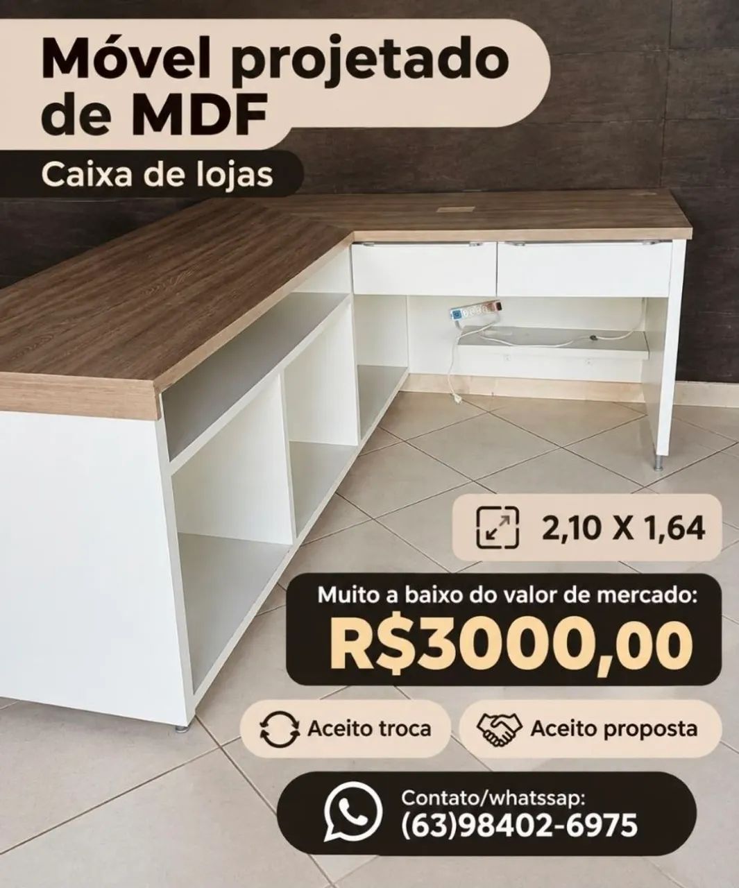 Vendo caixa de loja