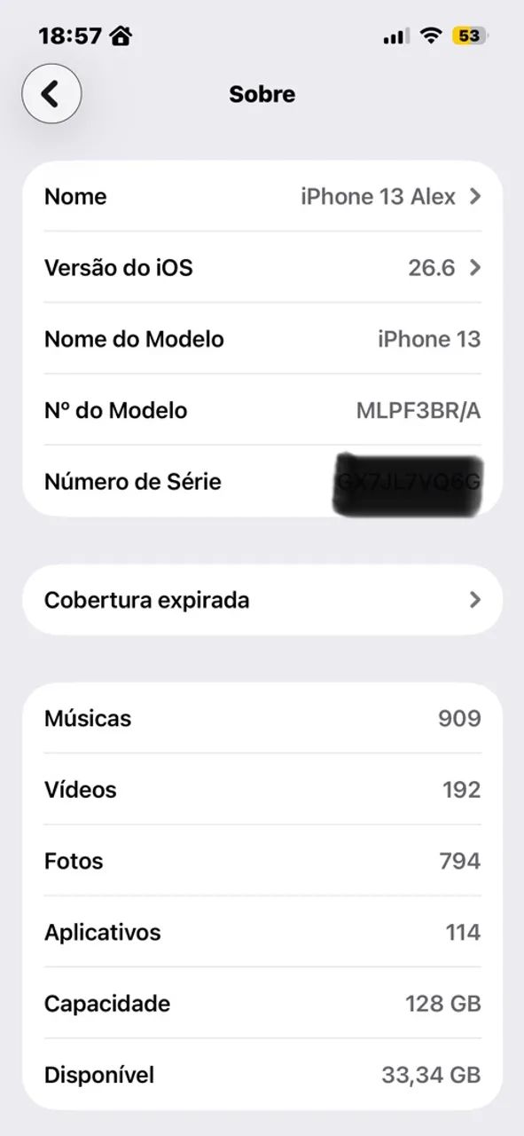 Vendo iPhone 13 128gb Preto - Foto 5