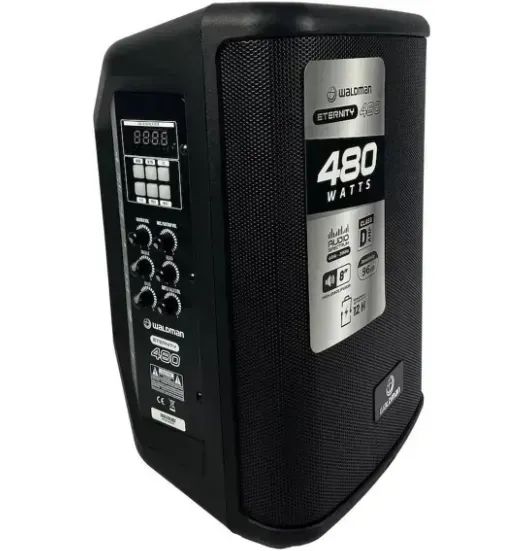 CAIXA AMPLIFICADA PORTATIL ATIVA WALDMAN ET-480 8 POLEGADAS COM BATERIA - Foto 4