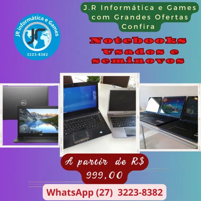 Notebook Usados a partir 999,00