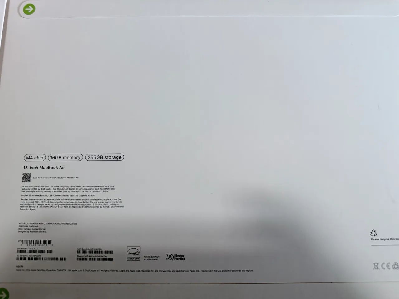 MacBook Air M4 15 polegadas  256GB lacrado - Foto 4