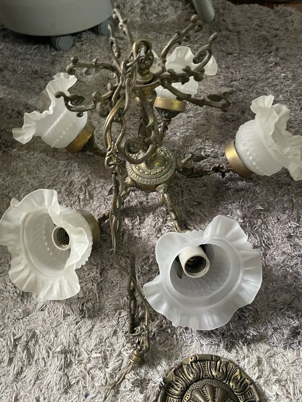 Lustre candelabro 5 pontas  - Foto 3