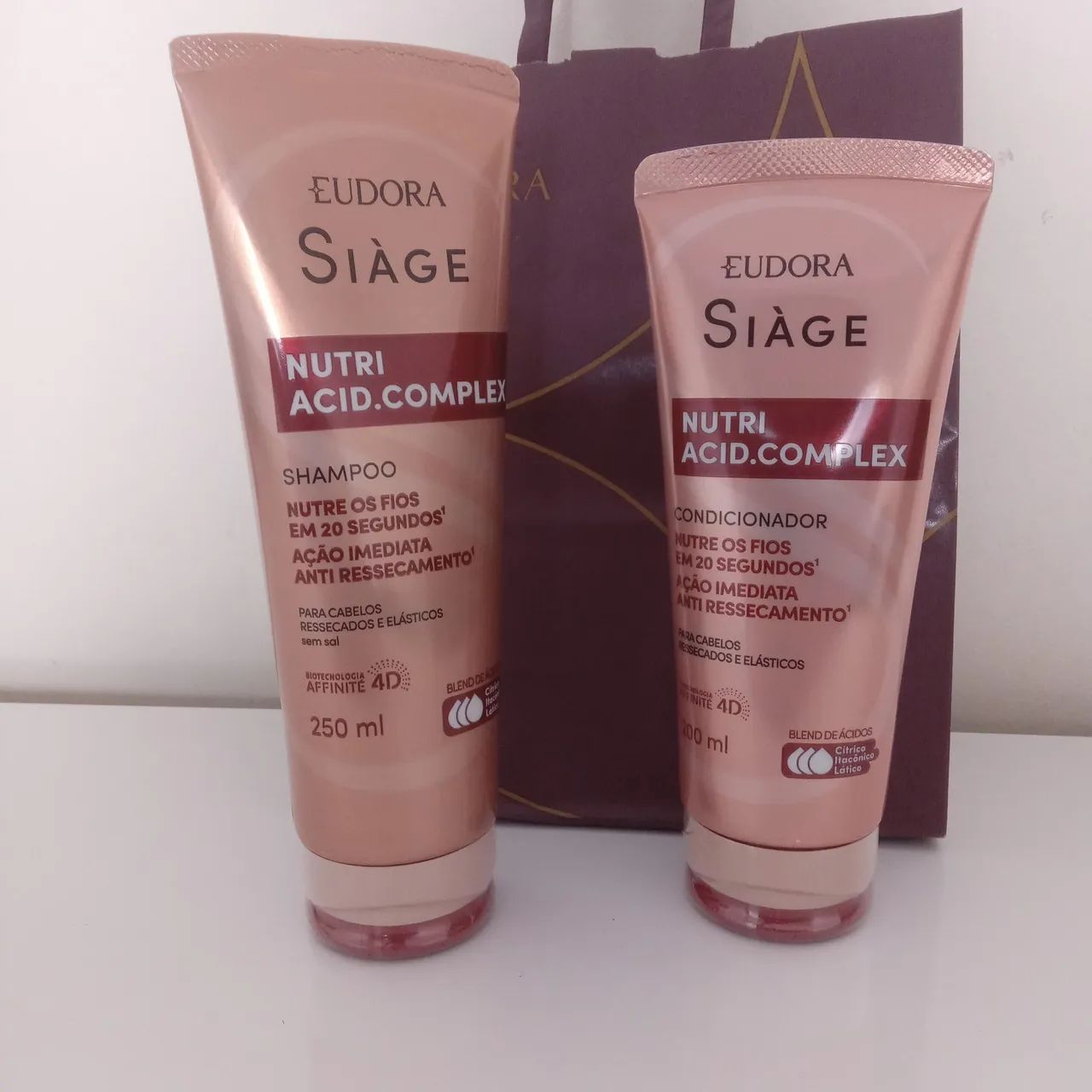 KIT SIAGE EUDORA SHAMPOO E CONDICIONADOR 