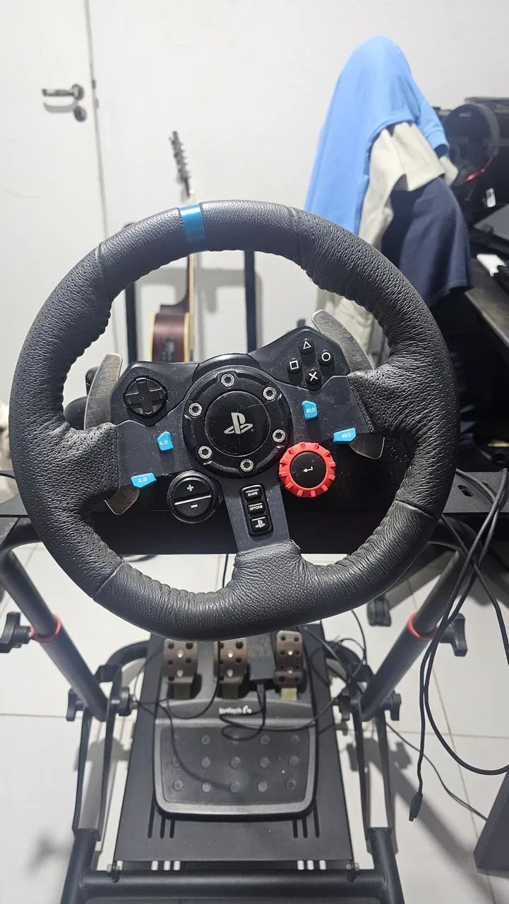 Logitech G29 + Suporte + Upgrade de Freio (Pronto pra usar!)