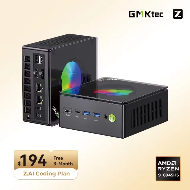 MINI PC BEELINK SER 9 MAX RYZEN 7 AI H255 + 24GB DDR5 + 500GB SSD