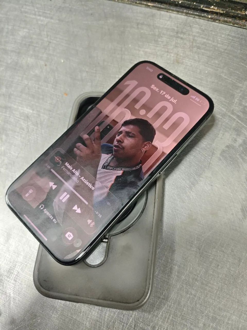 Iphone 15 pro, 128gb, cinza com face ID. - Foto 3