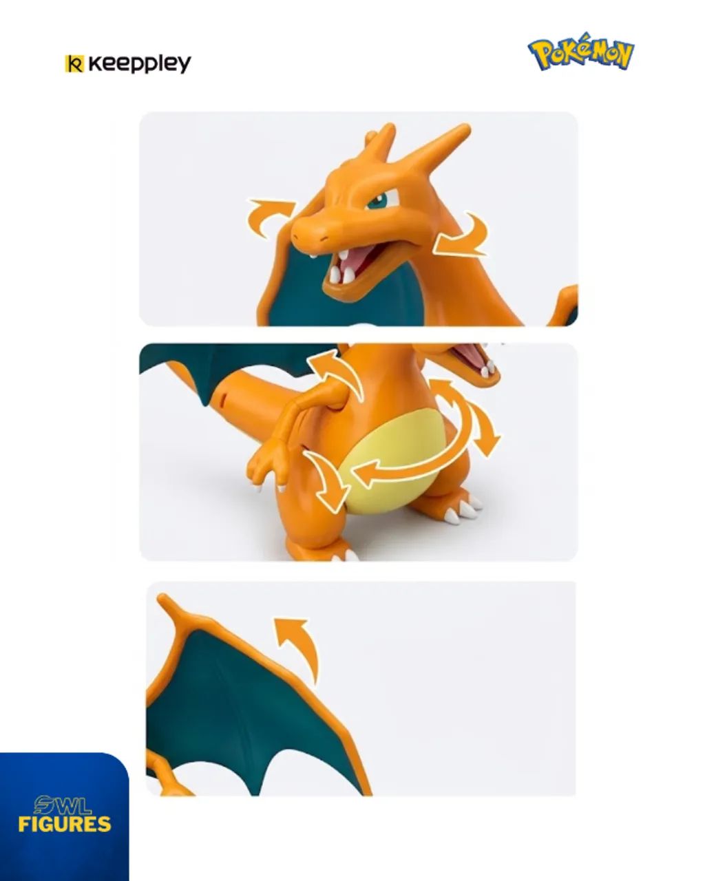 Pokémon Charizard - Figura De Ação Blokees - Foto 4
