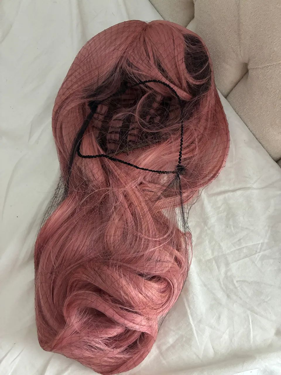 Peruca rosa cosplay - Foto 2