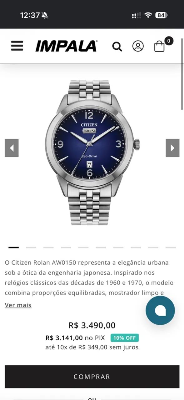 RELÓGIO CITIZEN ECO DRIVE - Foto 3