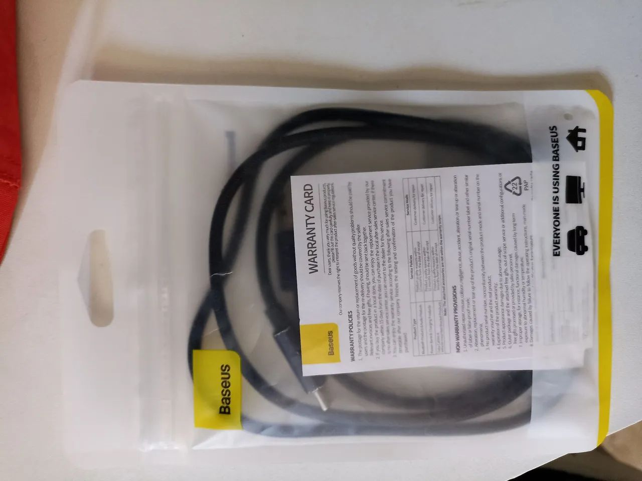 Cabo baseus 100W USB A para USB C - Foto 2