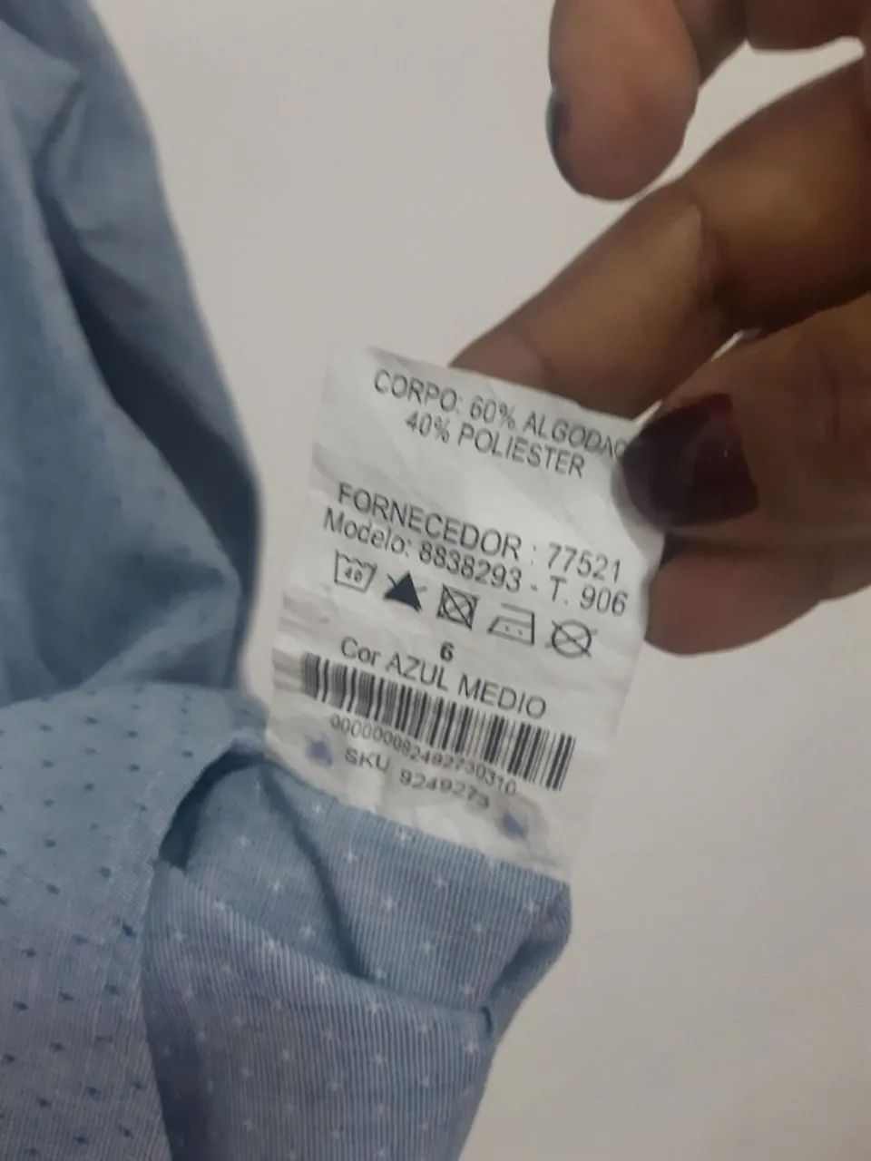 camisa masculina algodão e poliéster tam. GG - Foto 5