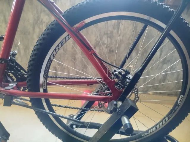 bicicleta aro 27 freio a disco - Foto 2