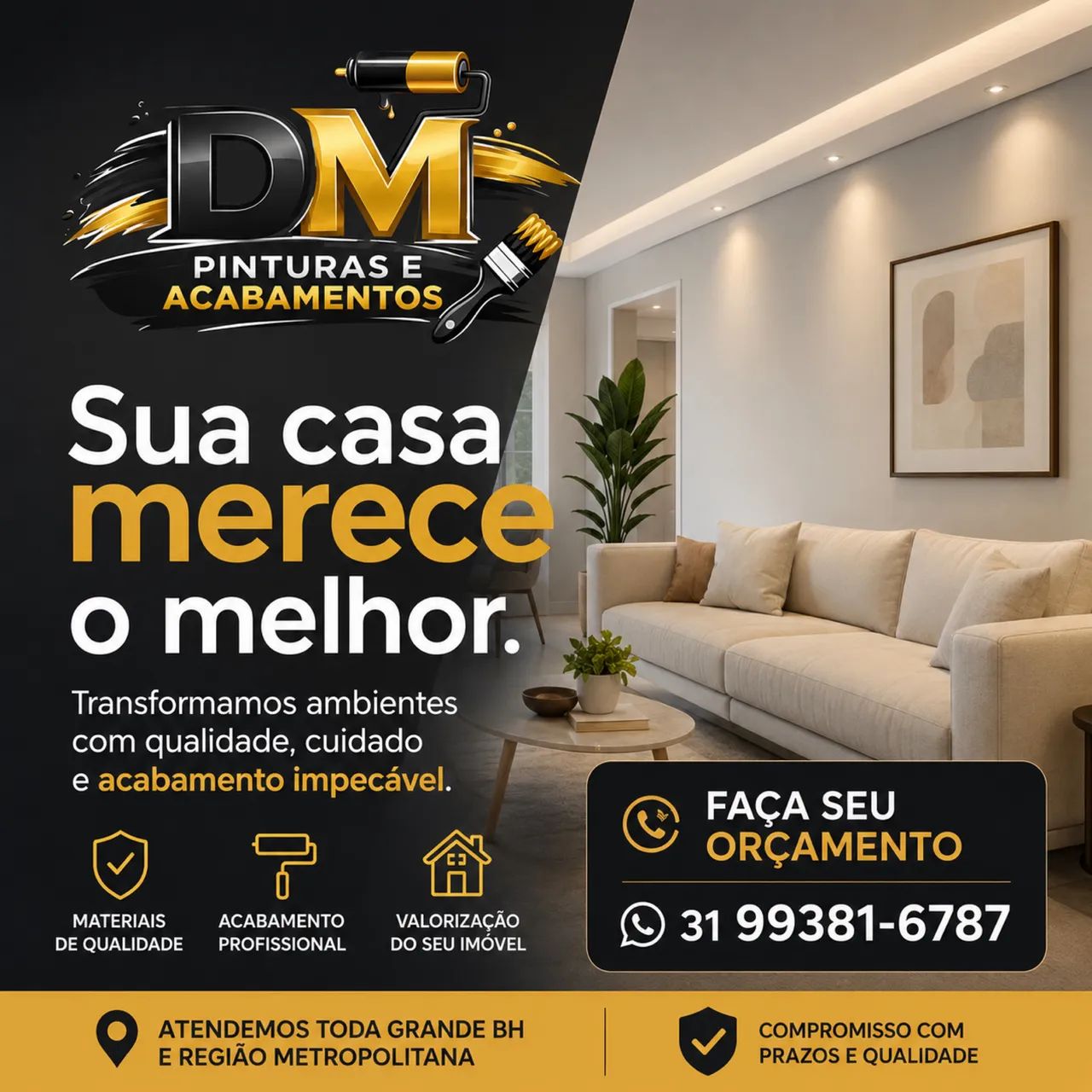 Pintor na grande BH e região metropolitana