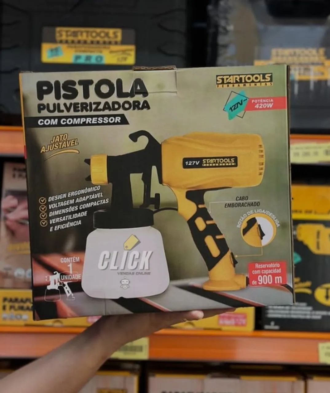 Chegou a Pistola Pulverizadora com Compressor Elétrico - Foto 3