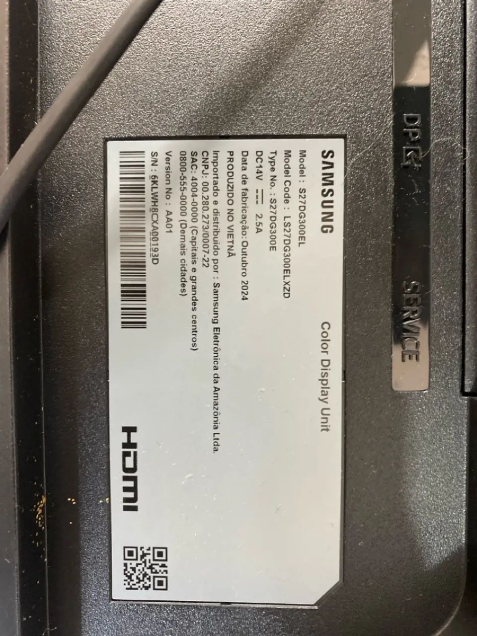 MONITOR SAMSUNG  27? - DEFEITO NO DISPLAY - Foto 3