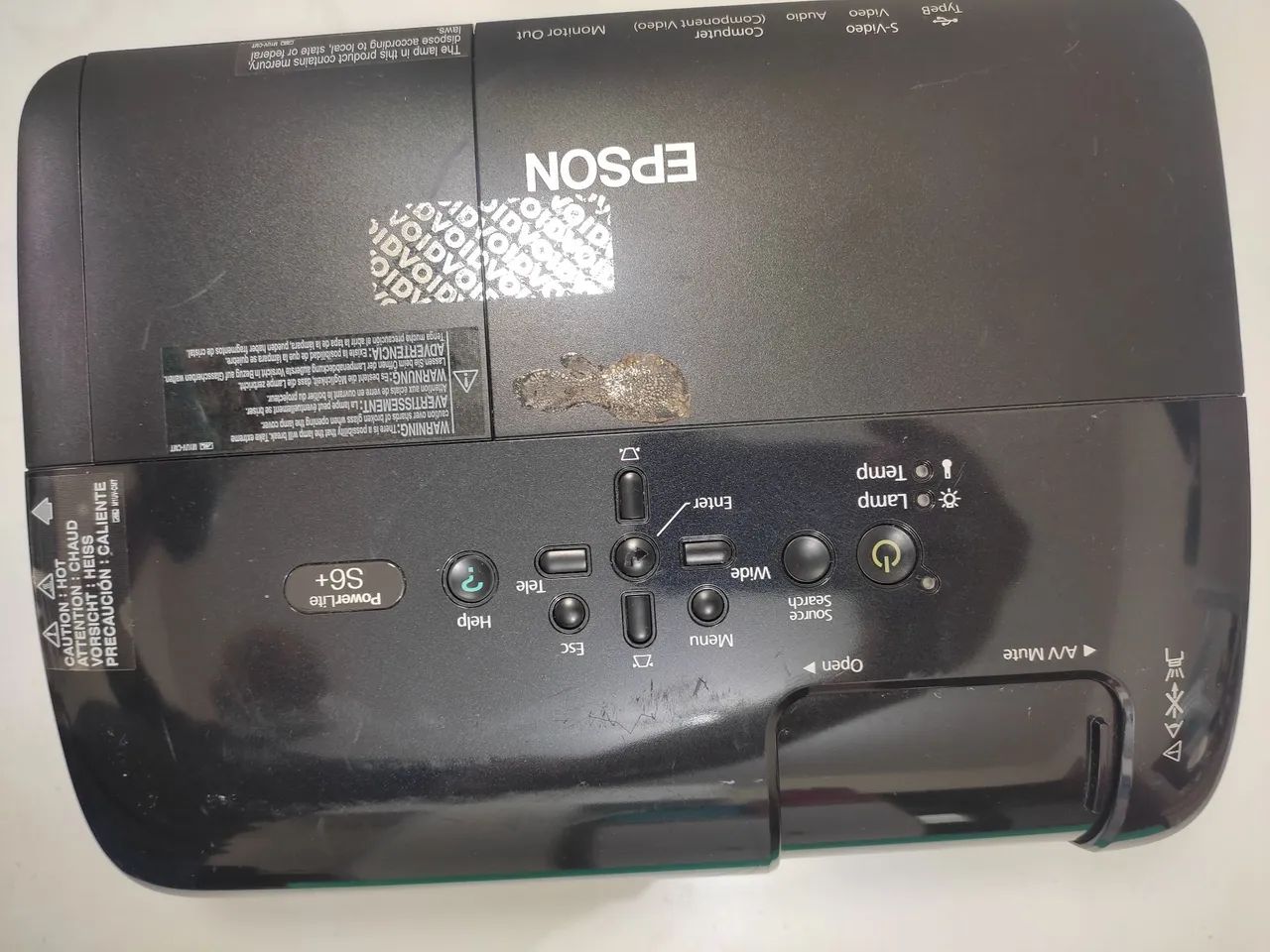 Projetor Epson PowerLite S6+ usado  - Foto 4