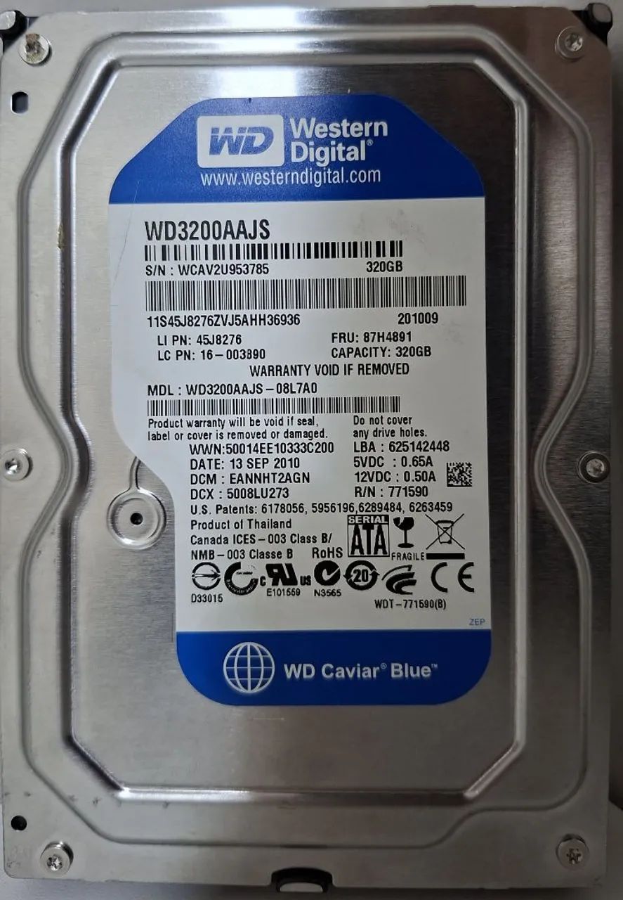 HD 3.5" | 320GB | Western Digital Blue