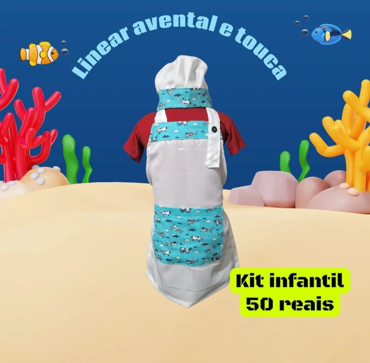 Aventais infantil a pronta entrega  - Foto 4