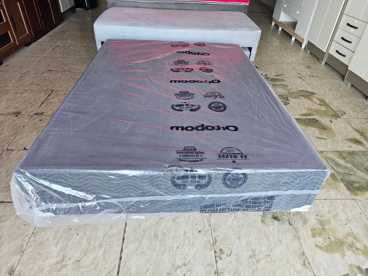 Cama box nova padrão molas bonnel  - Foto 2