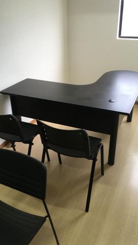 Mesas em L para escritório pretas! - Foto 4