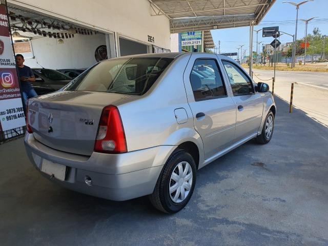 Renault - Logan Authentique 1.0 Flex, Ar, Dh, Vid, Trava, Som, Alarme, Revisado, Garantia - Foto 5